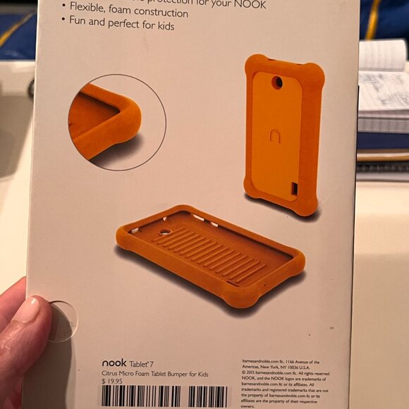 Barnes & Noble Nook Tablet Bumper for Kids 7-Inch Orange (NEW/e/x) - Picture 6 of 15